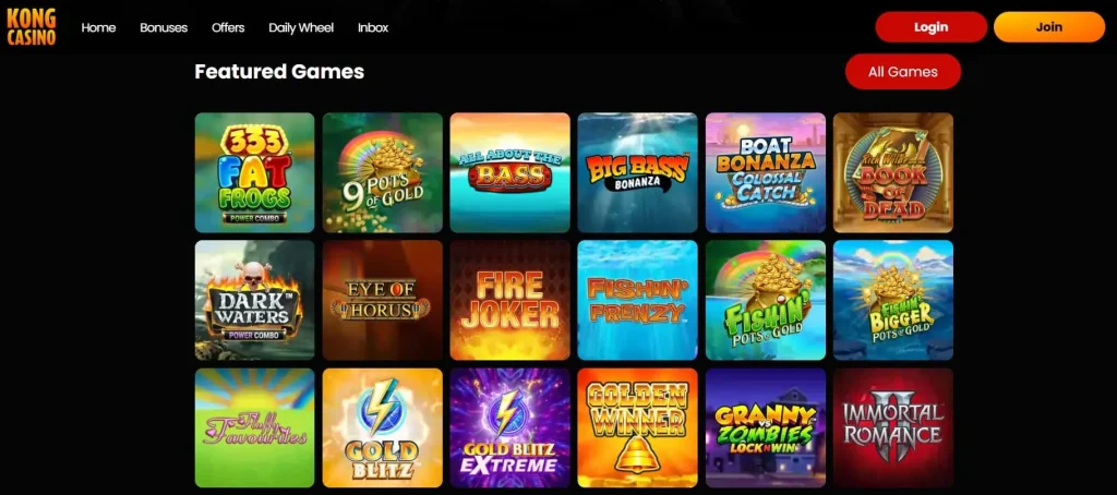 Kong Casino Games